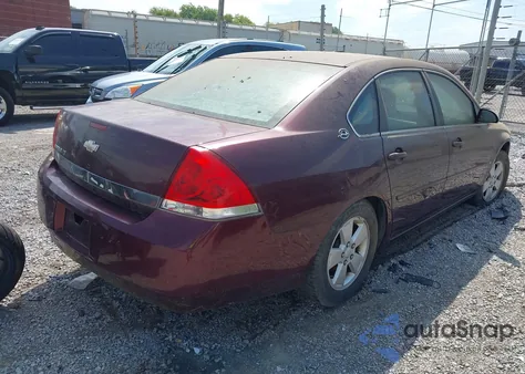 2007 Chevrolet Impala Lt из США, поврежденный, VIN 2G1WT55N879389255